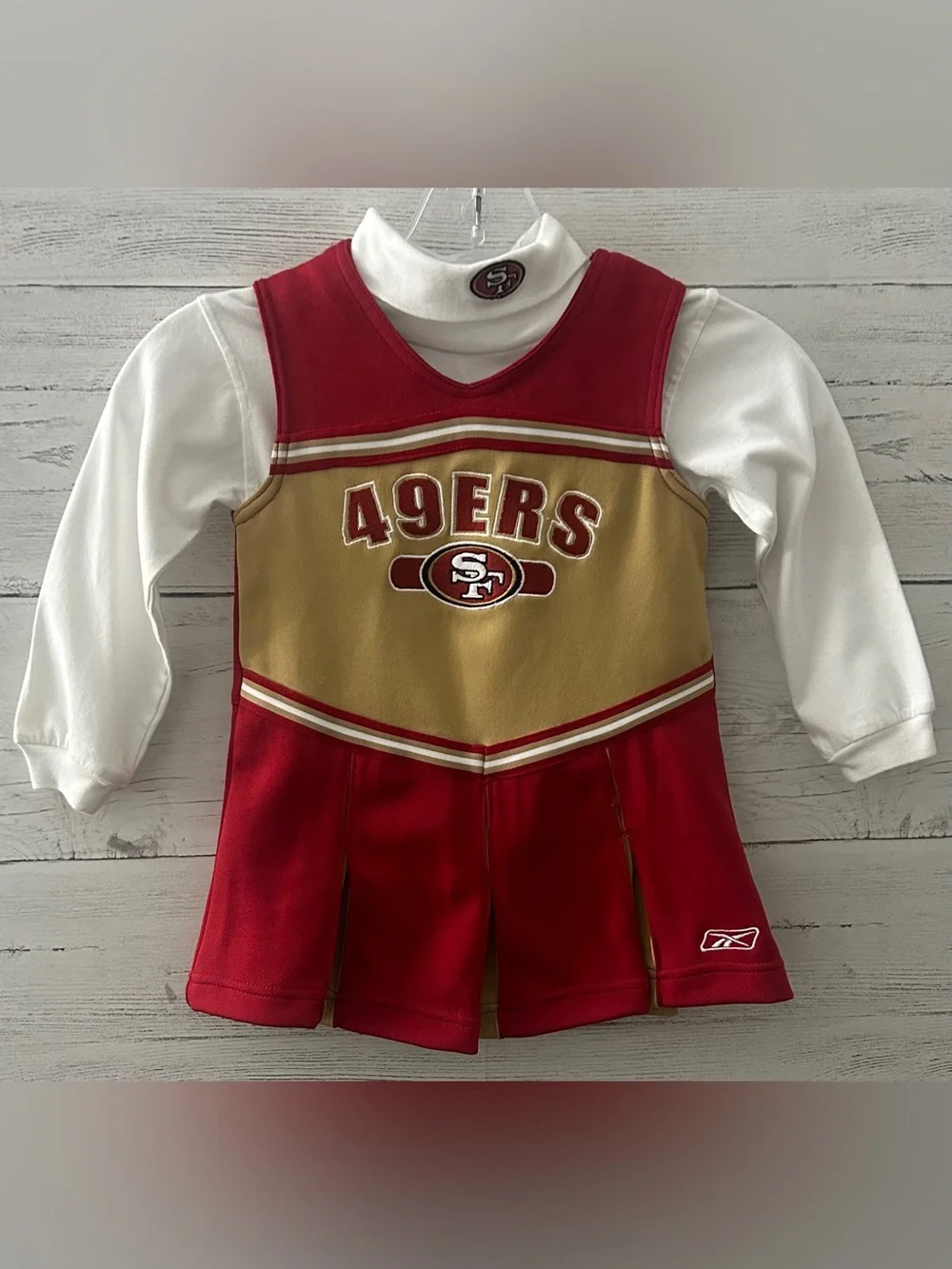 San Francisco 49ers Vintage Y2K Toddler Girls Sz 3T Cheerleader Outfit